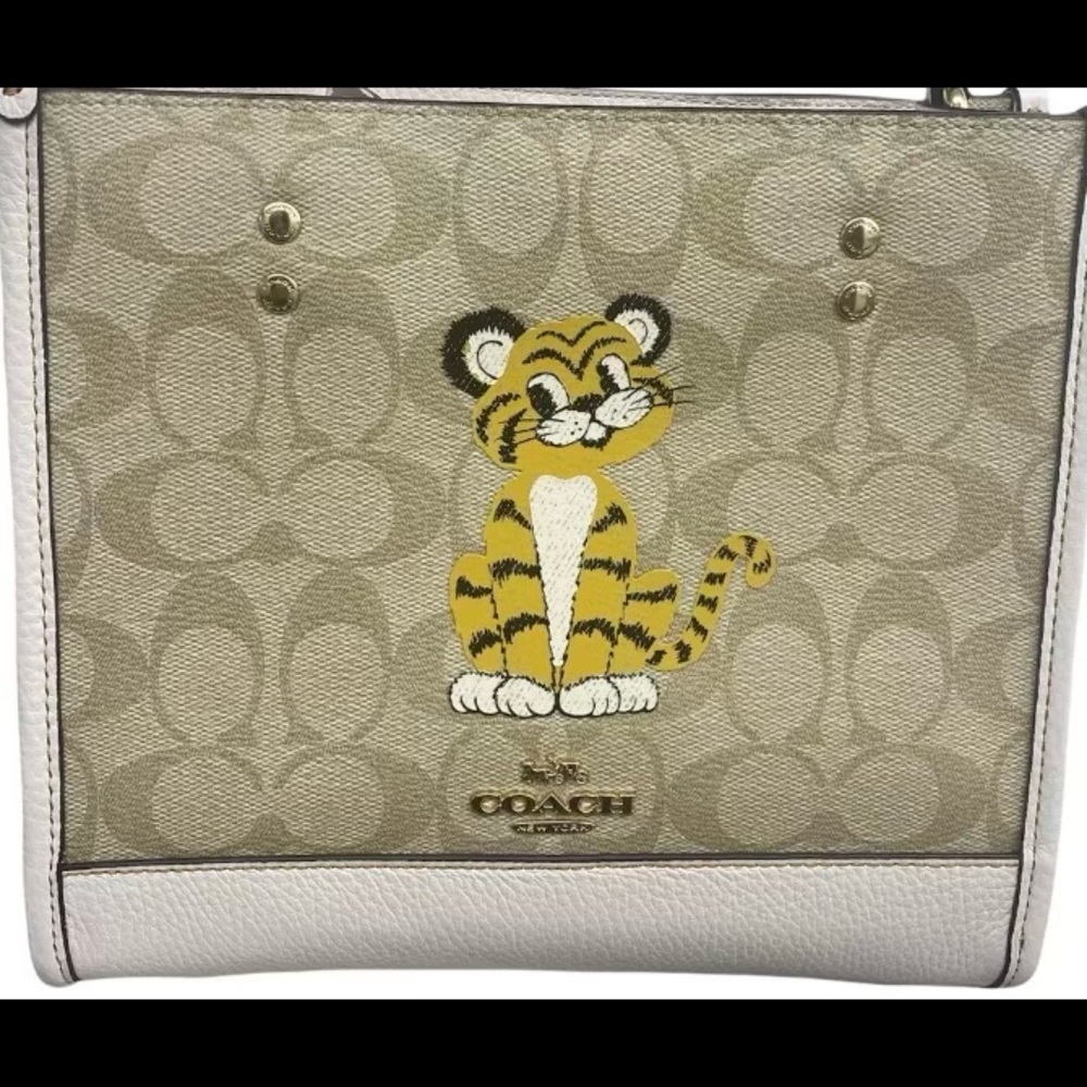 Coach Dempsey Year of Tiger  signature tote hard to find  new with tags - Picture 4 of 9